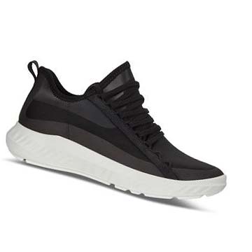 Women's Ecco St.1 Lite Athleisure Sneakers Black | Canada 257HAP